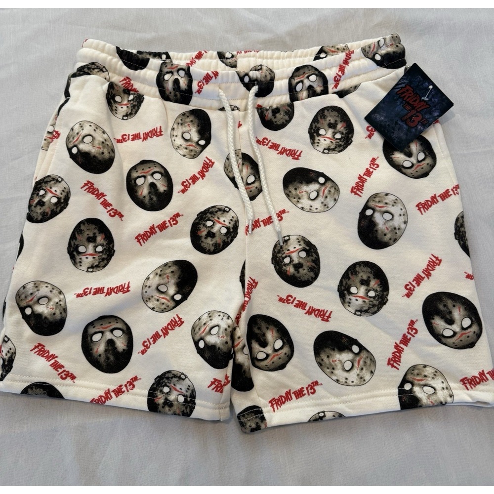 Friday The 13th All Over Print Jason Voorhees Shorts Size Medium NWT